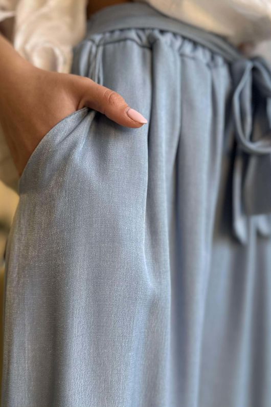 Perfect Chambray Palazzo Pant Light /15=